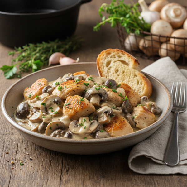 Creamy Chicken and Mushroom Delight recipe