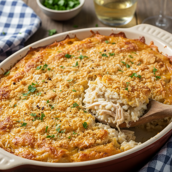 Creamy Chicken and Rice Casserole recipe