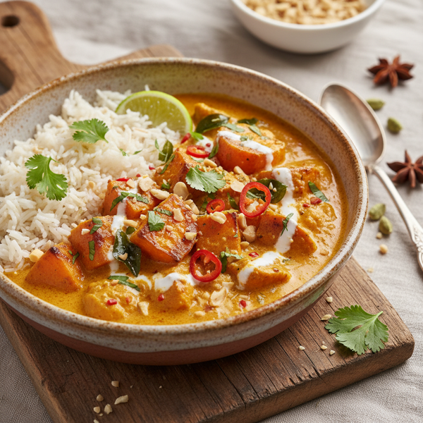 Creamy Chicken and Sweet Potato Curry recipe