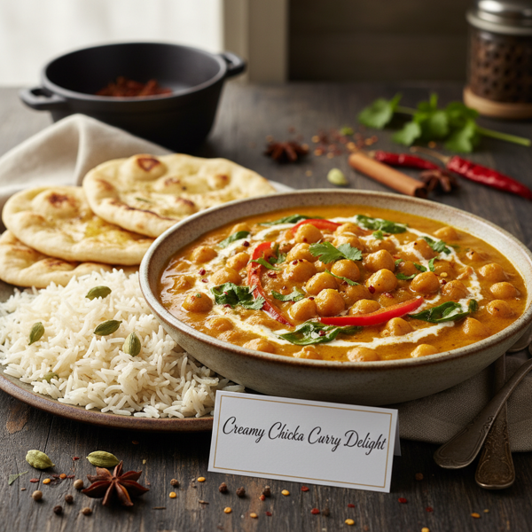 Creamy Chickpea Curry Delight recipe