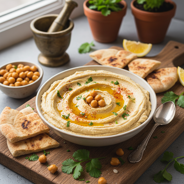 Creamy Chickpea Delight Hummus recipe
