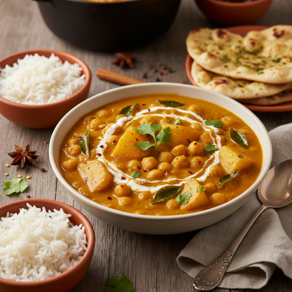Creamy Chickpea & Potato Curry recipe