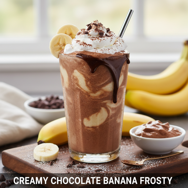 Creamy Chocolate Banana Frosty recipe