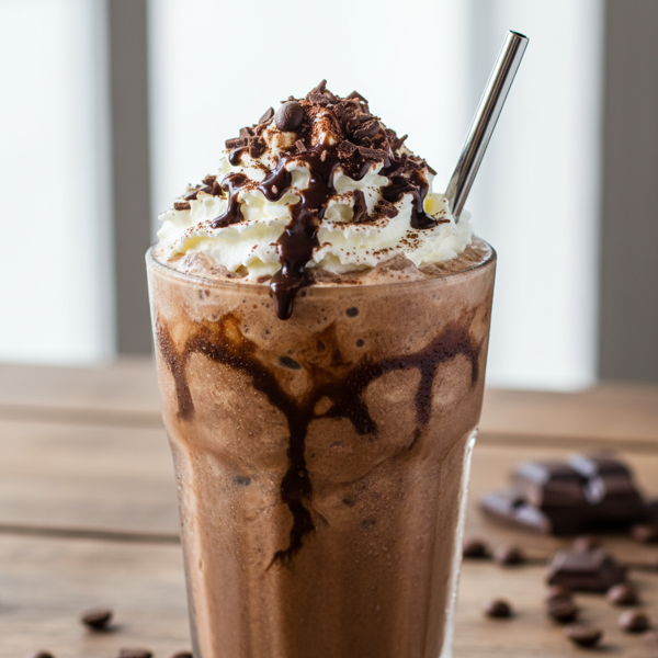 Creamy Chocolate Iced Coffee Frappe recipe