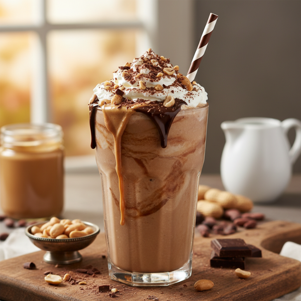 Creamy Chocolate Peanut Butter Bliss Smoothie recipe