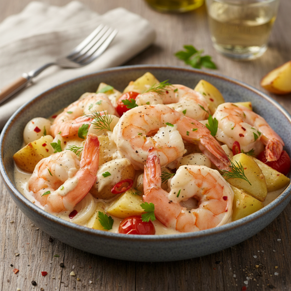 Creamy Chunky Shrimp Delight recipe