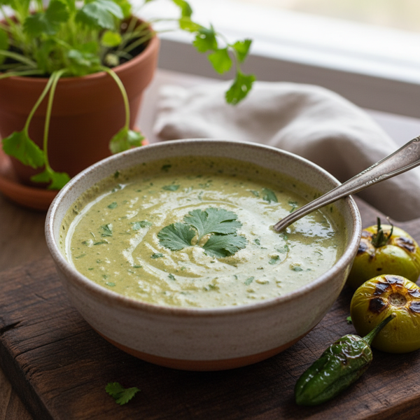 Creamy Cilantro Tomatillo Sauce recipe