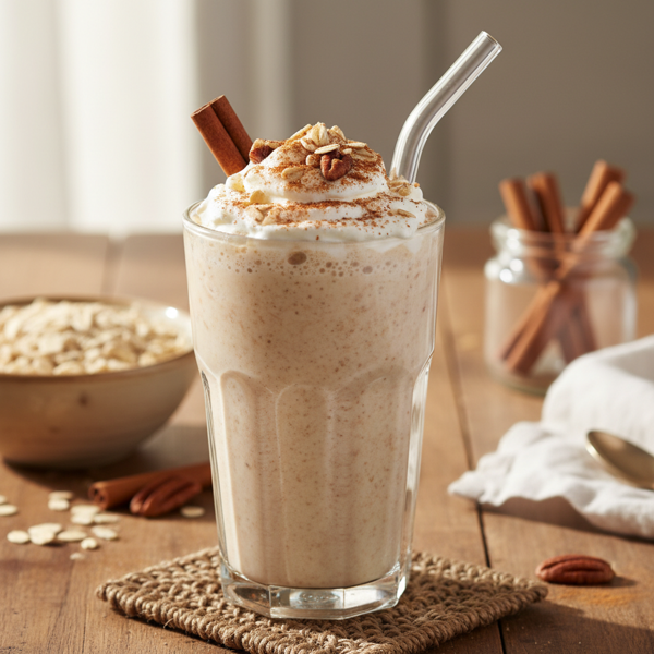 Creamy Cinnamon Oats Smoothie recipe
