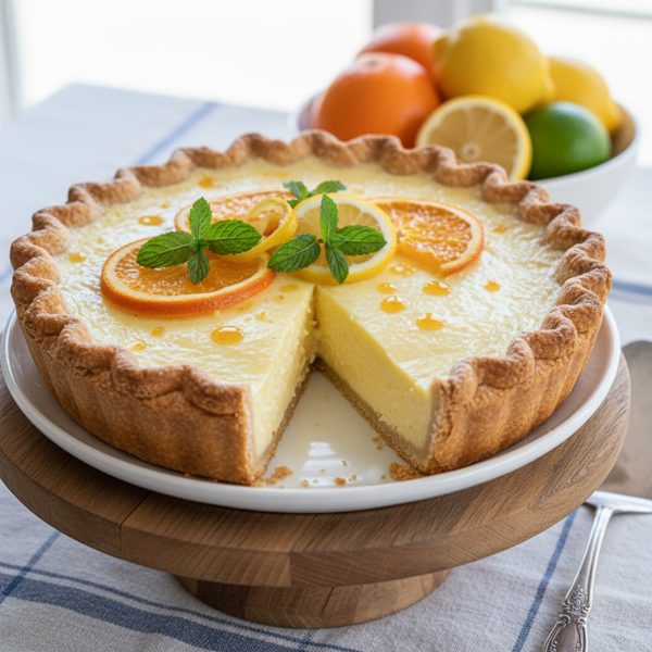 Creamy Citrus Delight Pie recipe