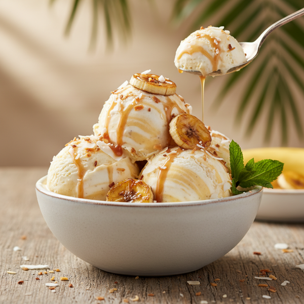 Creamy Coconut Banana Bliss Ice Cream recipe