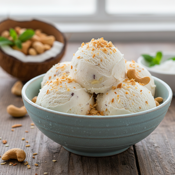 Creamy Coconut Cashew Ice Cream recipe