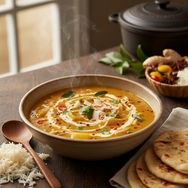 Creamy Coconut Chicken Curry Soup recipe