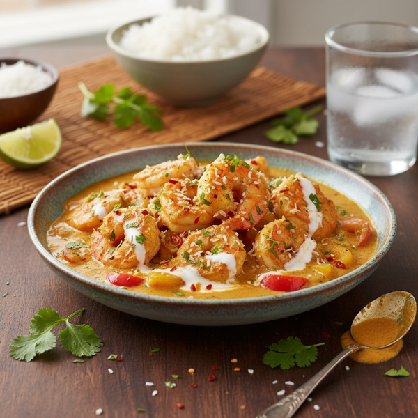 Creamy Coconut Curried Shrimp Delight recipe