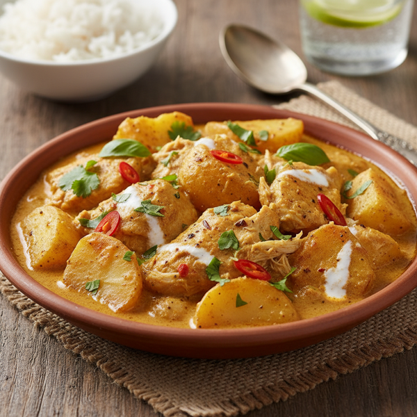 Creamy Coconut Curry Chicken with Potatoes recipe