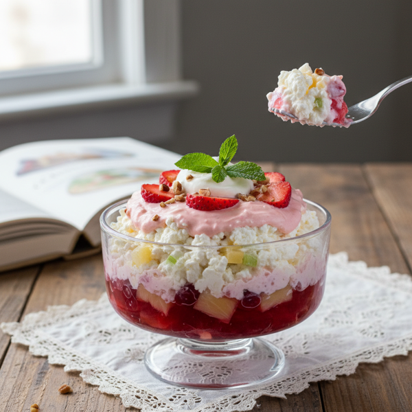 Creamy Cottage Cheese Jello Salad recipe
