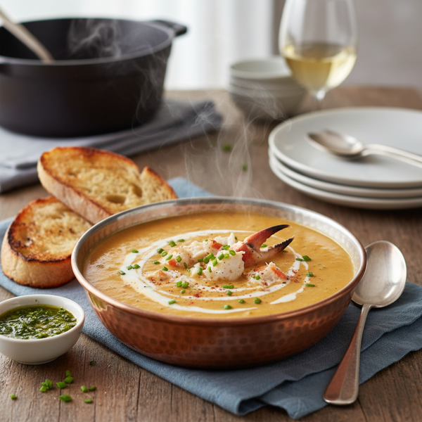 Creamy Crab Delight Bisque recipe