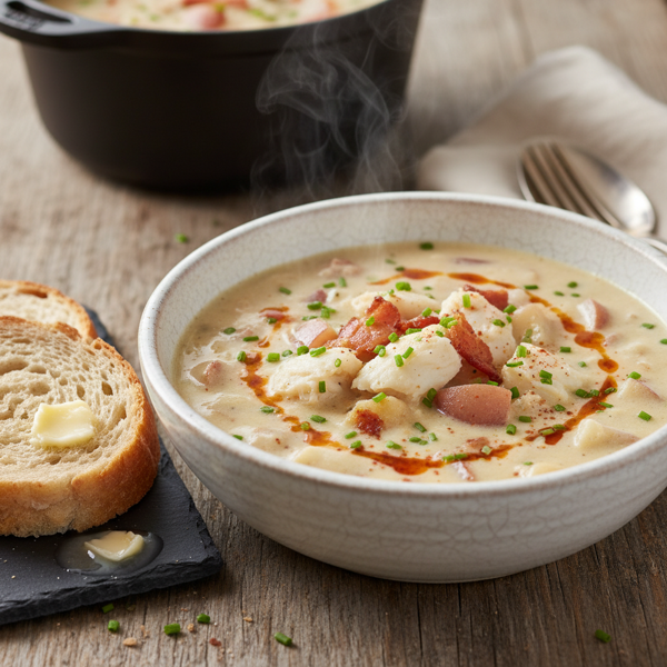 Creamy Crab & Bacon Chowder recipe