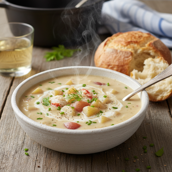 Creamy Crab & Potato Chowder recipe