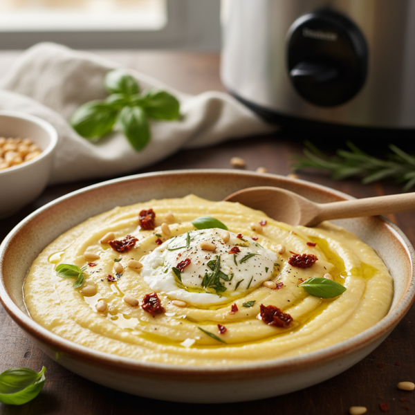 Creamy Crock Pot Polenta Delight recipe