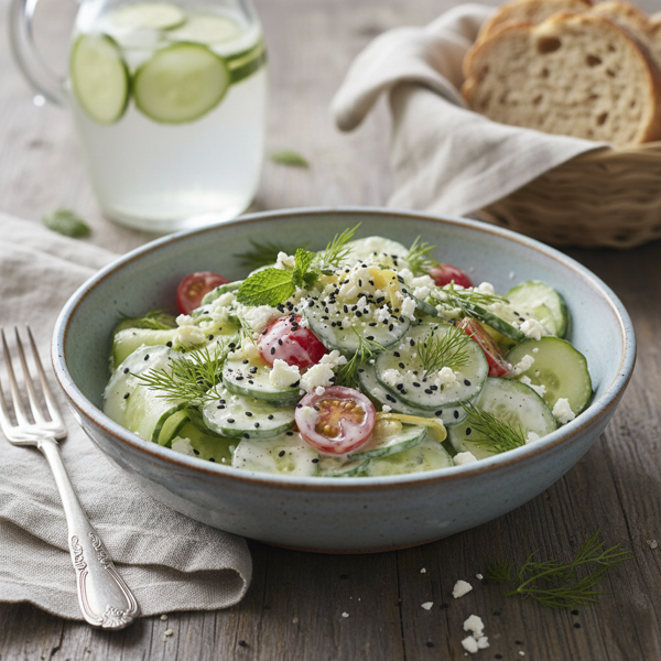 Creamy Cucumber Delight Salad recipe