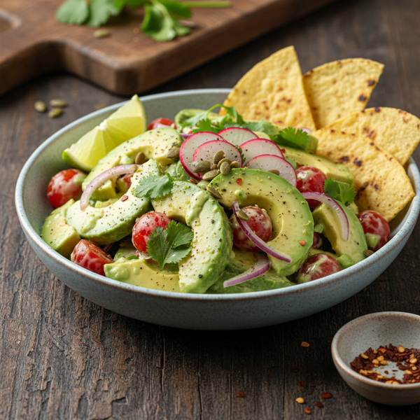 Creamy Cumin Lime Avocado Salad recipe
