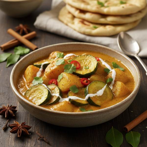 Creamy Curried Zucchini and Potato Delight recipe
