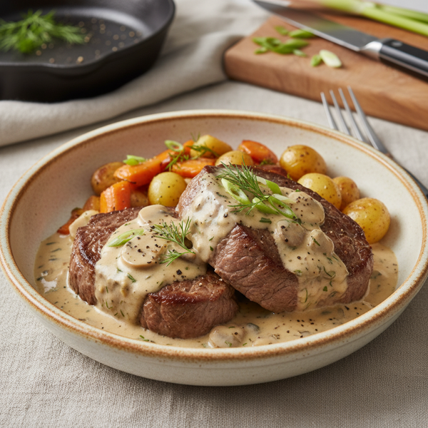 Creamy Danish-Style Swiss Steak recipe