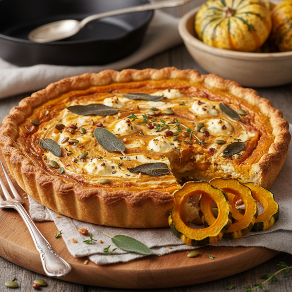 Creamy Delicata Squash Pie recipe