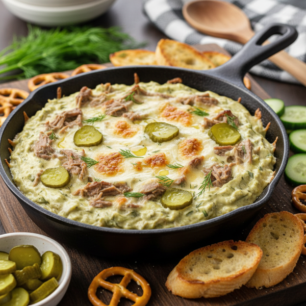 Creamy Dill Pickle Beef Dip recipe