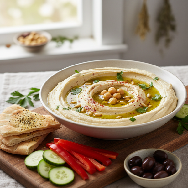 Creamy Dreamy Hummus Delight recipe