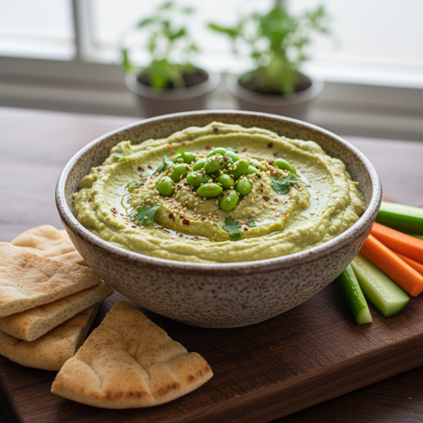Creamy Edamame Hummus Delight recipe