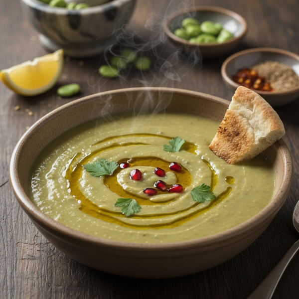 Creamy Egyptian Fava Bean Soup recipe