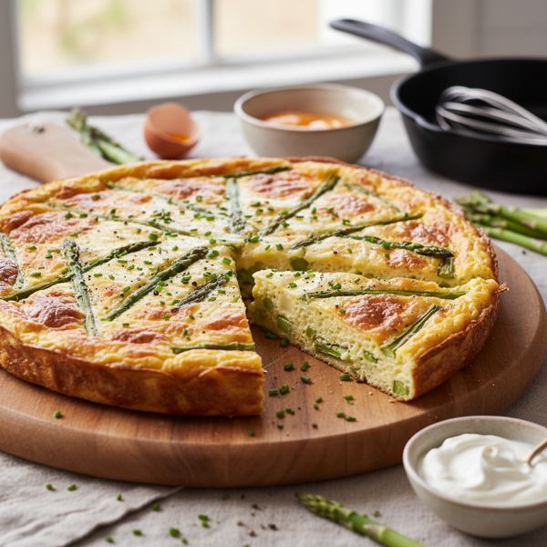 Creamy Emmentaler and Asparagus Frittata recipe
