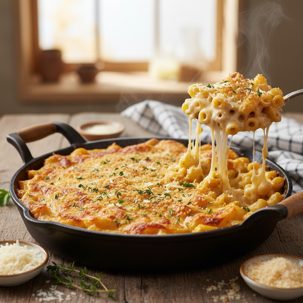 Creamy Fontina Macaroni Bake recipe