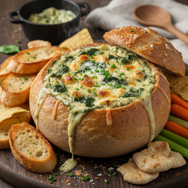 Creamy Fresh Spinach Dip Delight recipe