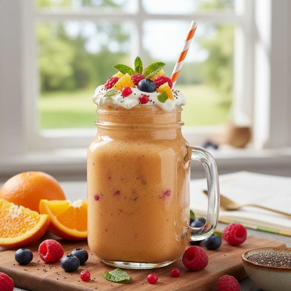 Creamy Fruity Orange Smoothie recipe