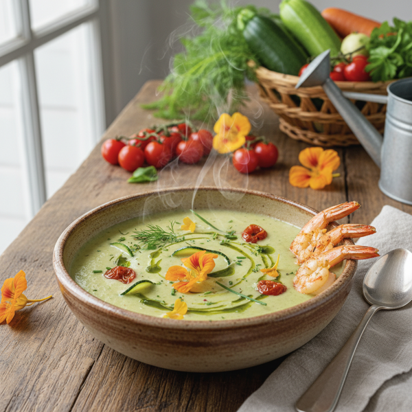 Creamy Garden Zucchini Bliss Soup recipe