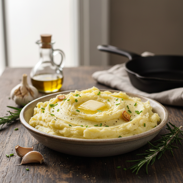Creamy Garlic-Infused Mashed Potatoes recipe