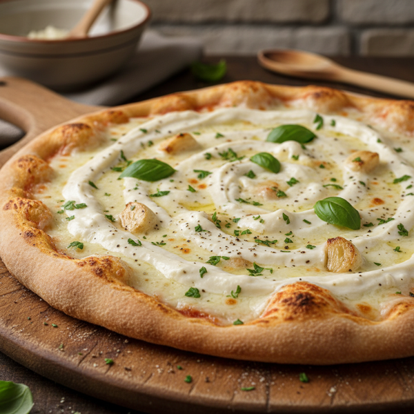 Creamy Garlic Alfredo Pizza Sauce recipe