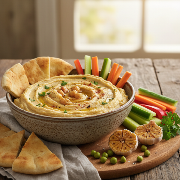 Creamy Garlic Chickpea Dip recipe