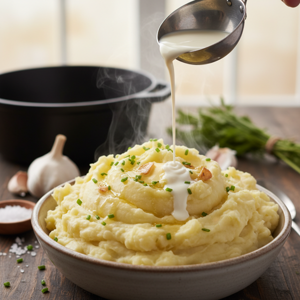Creamy Garlic Instant Mashed Potatoes recipe