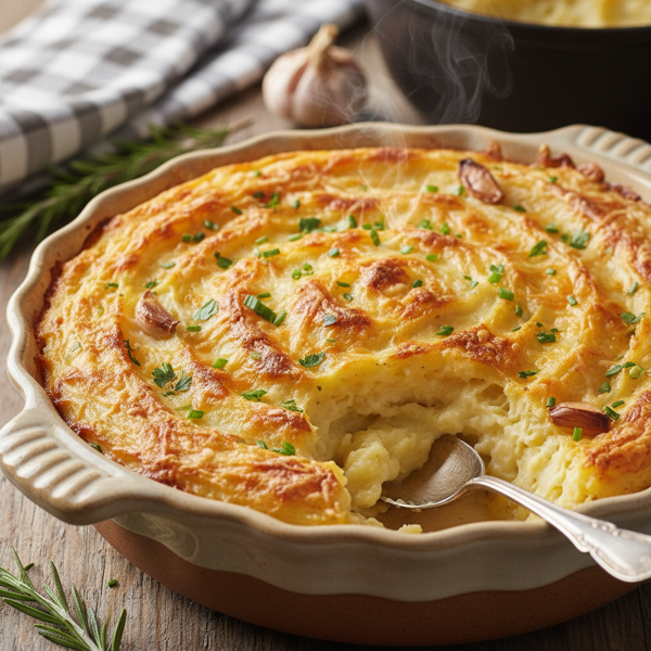 Creamy Garlic Mashed Potato Bake recipe