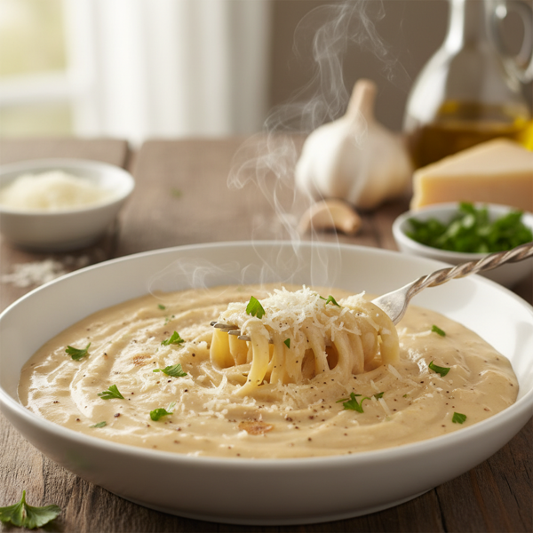 Creamy Garlic Parmesan Alfredo Sauce recipe