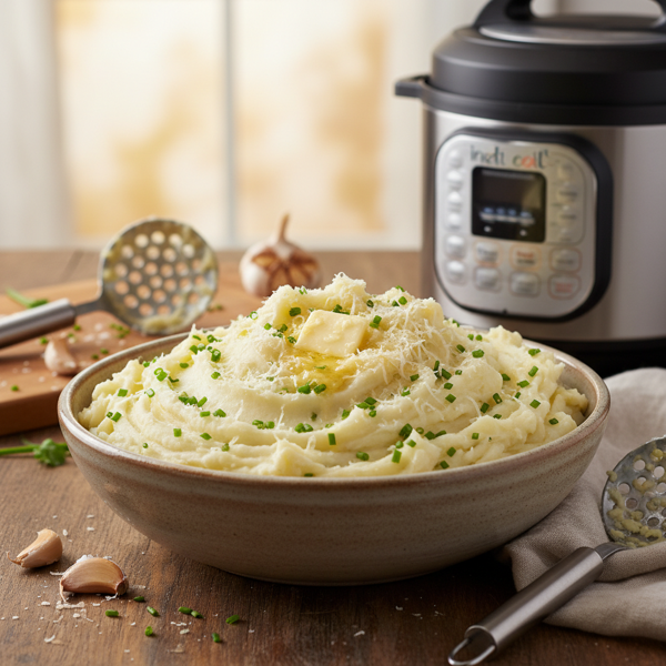 Creamy Garlic Parmesan Instant Pot Mashed Potatoes recipe