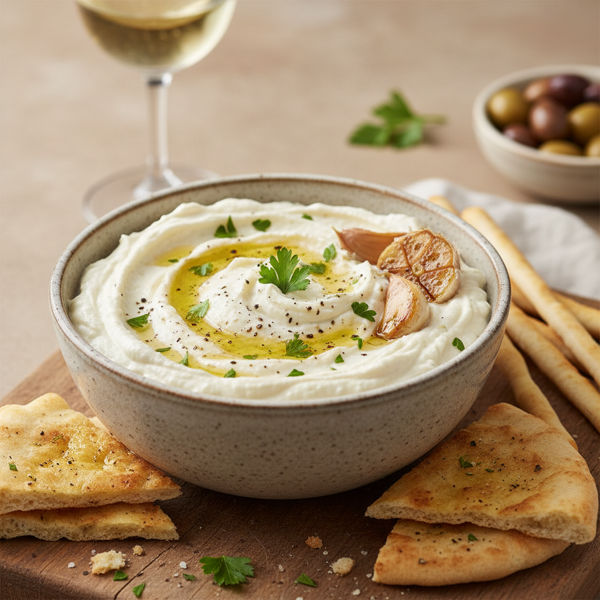 Creamy Garlic Skordalia Dip recipe
