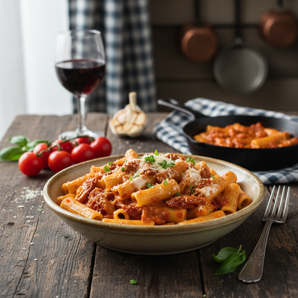 Creamy Garlic Tomato Pasta Sauce recipe