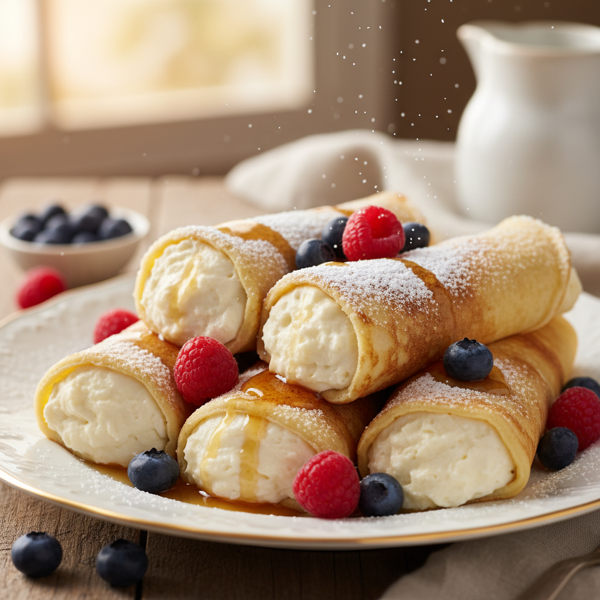 Creamy German Roll-Up Pancakes recipe