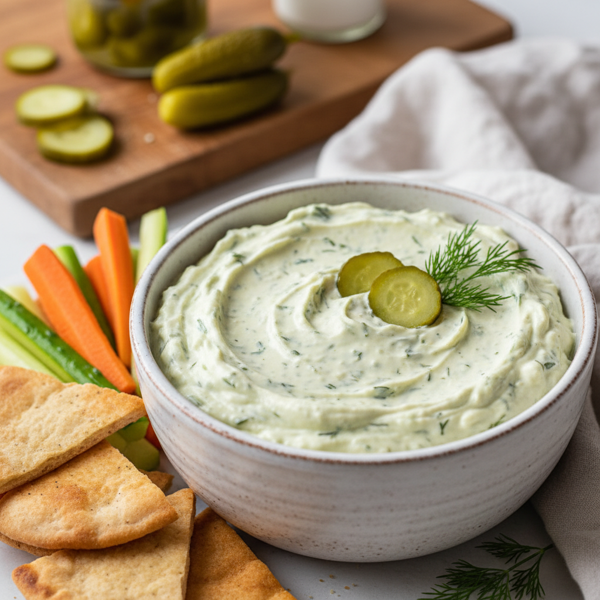 Creamy Gherkin Delight Dip recipe
