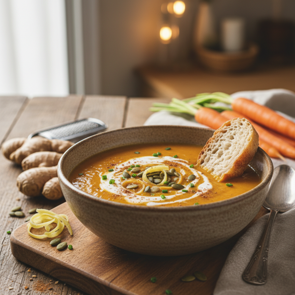 Creamy Ginger-Spiced Carrot Delight recipe