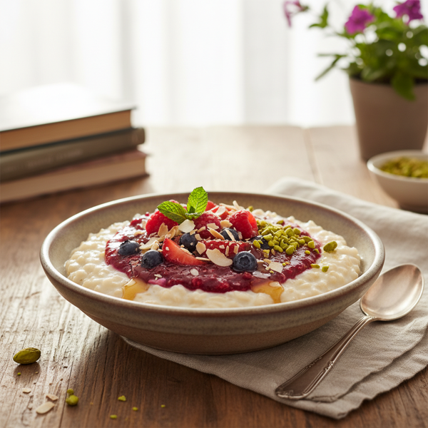 Creamy Gluten-Free Breakfast Rice Pudding Delight recipe